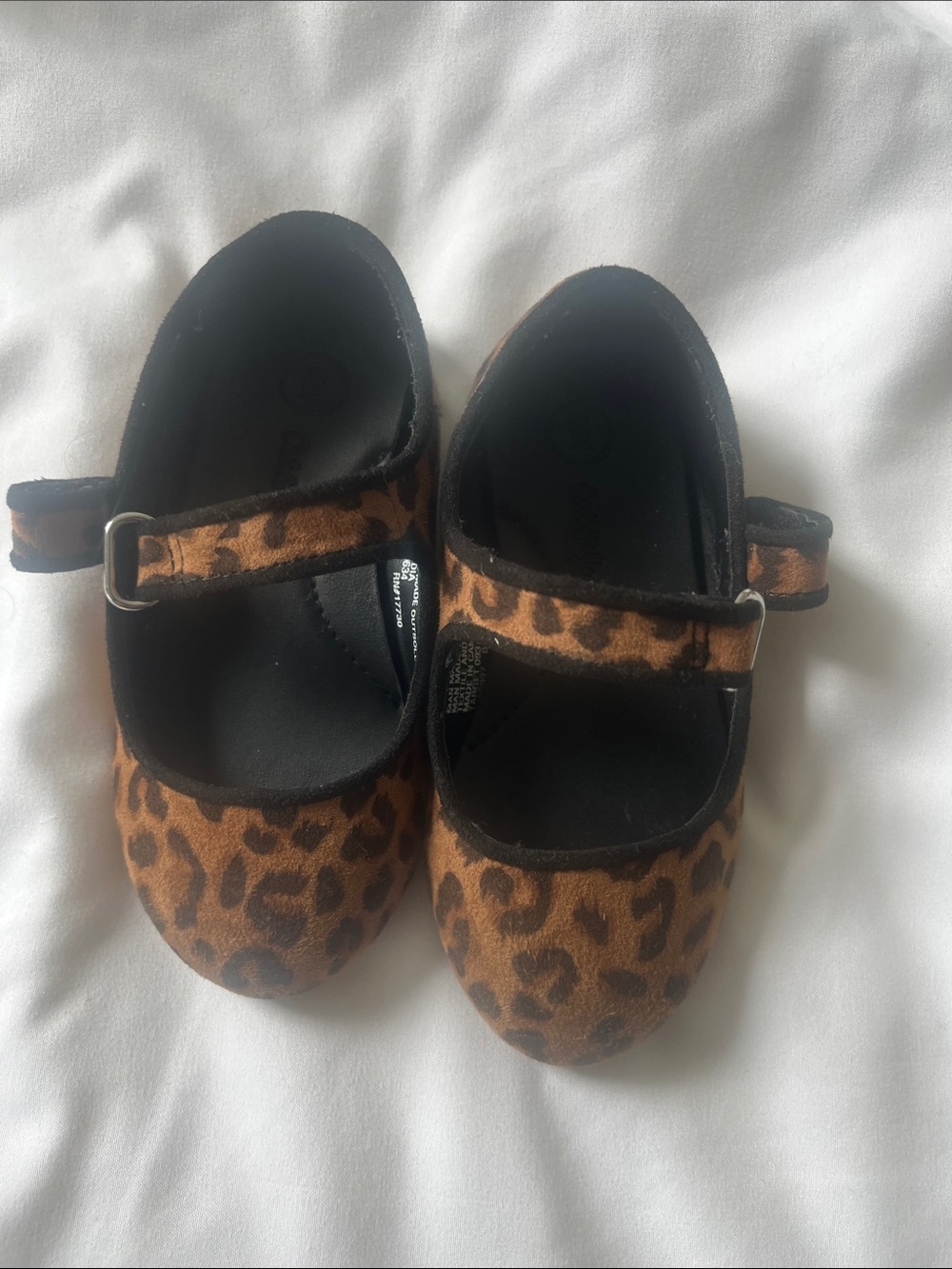 Cat & Jack Leopard Print Mary Jane Shoes in Brown and Black